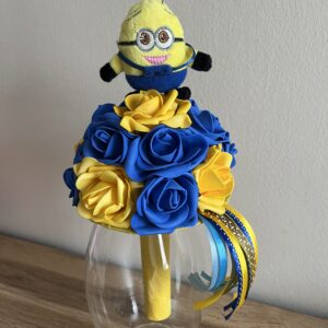 Mignonos csokor-sárga/sötétkék