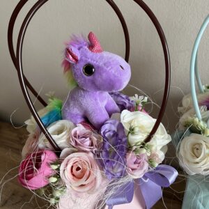 Unikornisos retikül-lila/rózsaszín/pink/fehér