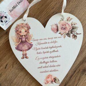 Óvodai búcsúzáshoz kedves kézműves fa tábla-Dadus néninek