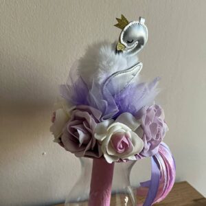 Flamingós csokor-fehér/ezüst/krém/rózsaszín - Image 3
