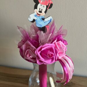 Minnie egeres ballagó csokor-pink/rózsaszín