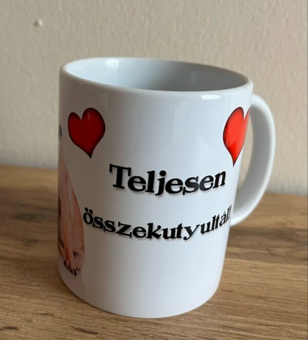 Ultracuki mopszos bögre-Teljesen összekutyultál felirattal - Image 2