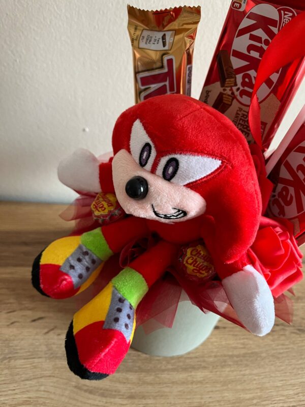 Knuckles, Sonic barátja édesség box lufival-piros - Image 2