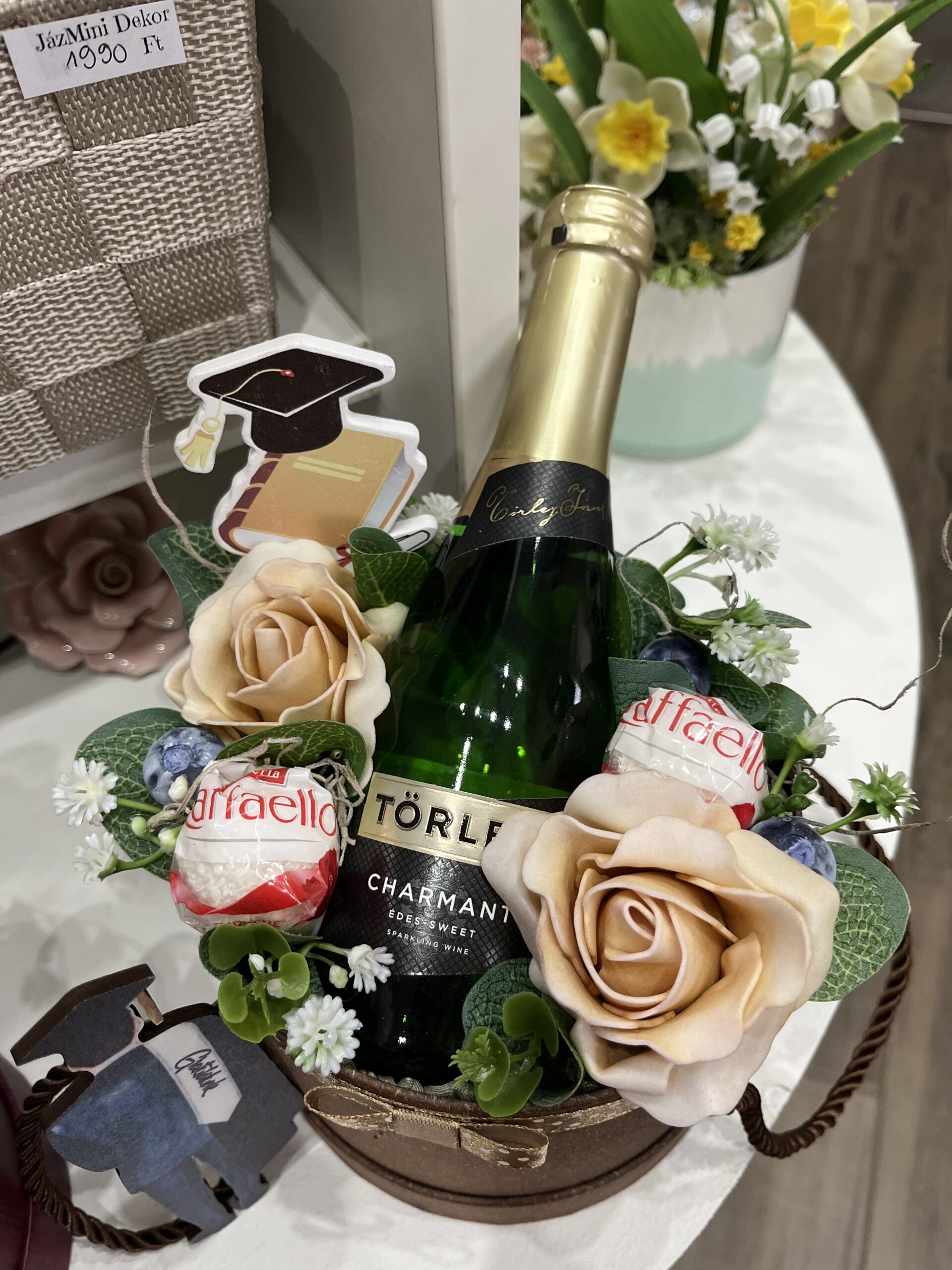 Mini pezsgős-Raffaellos box-szalagavatóra/névnapra/szülinapra - Image 2