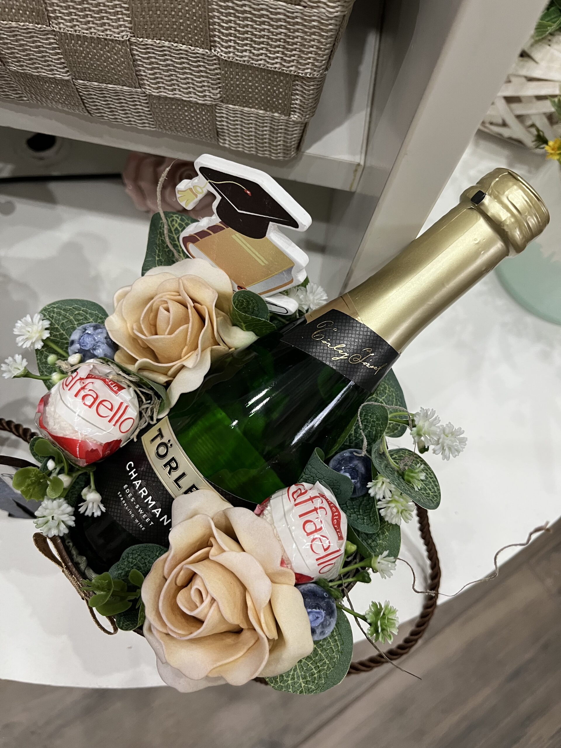 Mini pezsgős-Raffaellos box-szalagavatóra/névnapra/szülinapra - Image 3