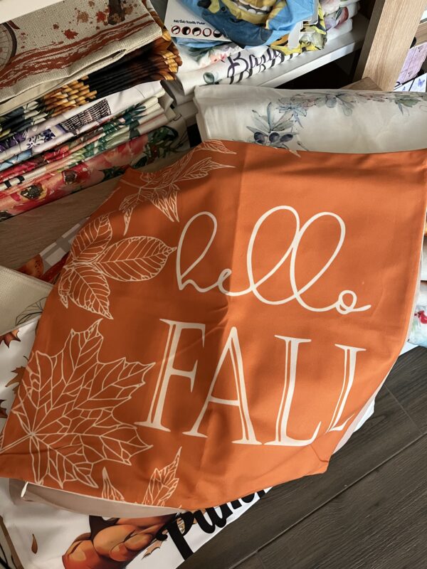 Hello fall őszi mikroplüss párnahuzat
