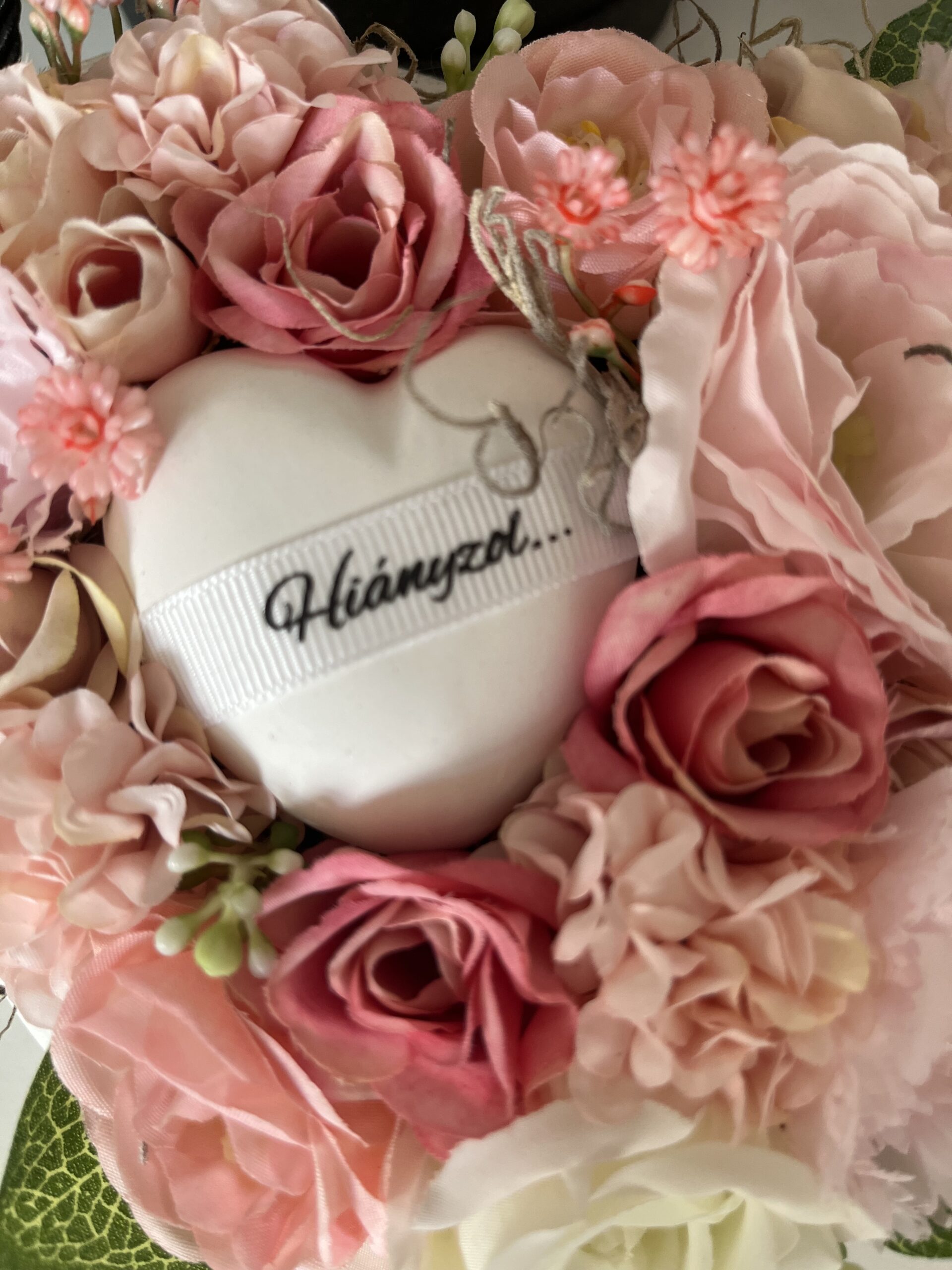 Kerámia szívben szív-púder/Hiányzol - Image 2