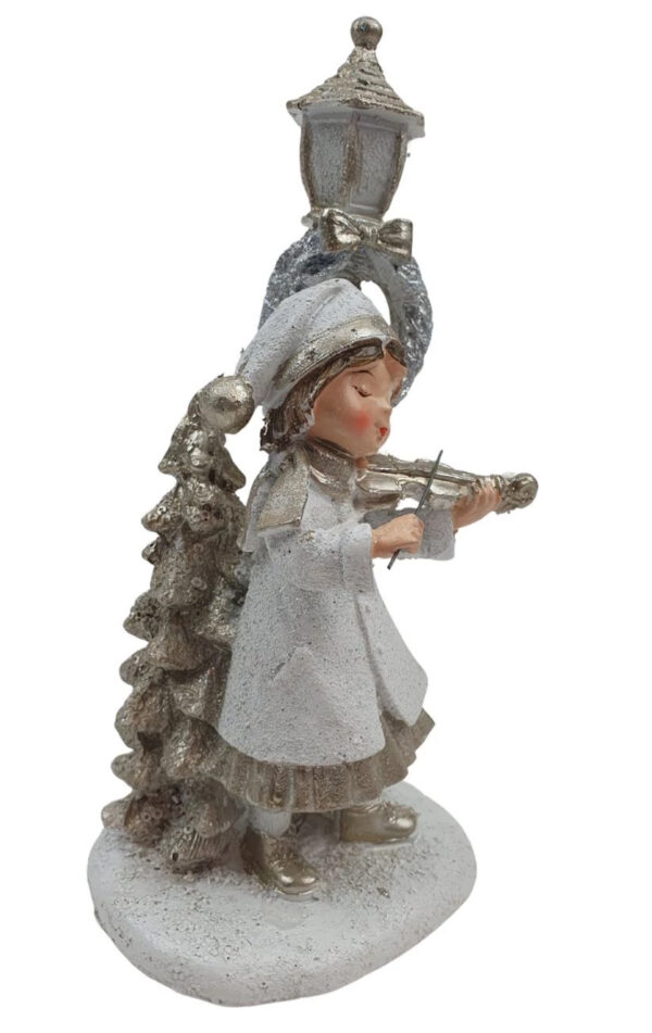 Kislány hegedűvel,lámpás alatt-19 cm - Image 2
