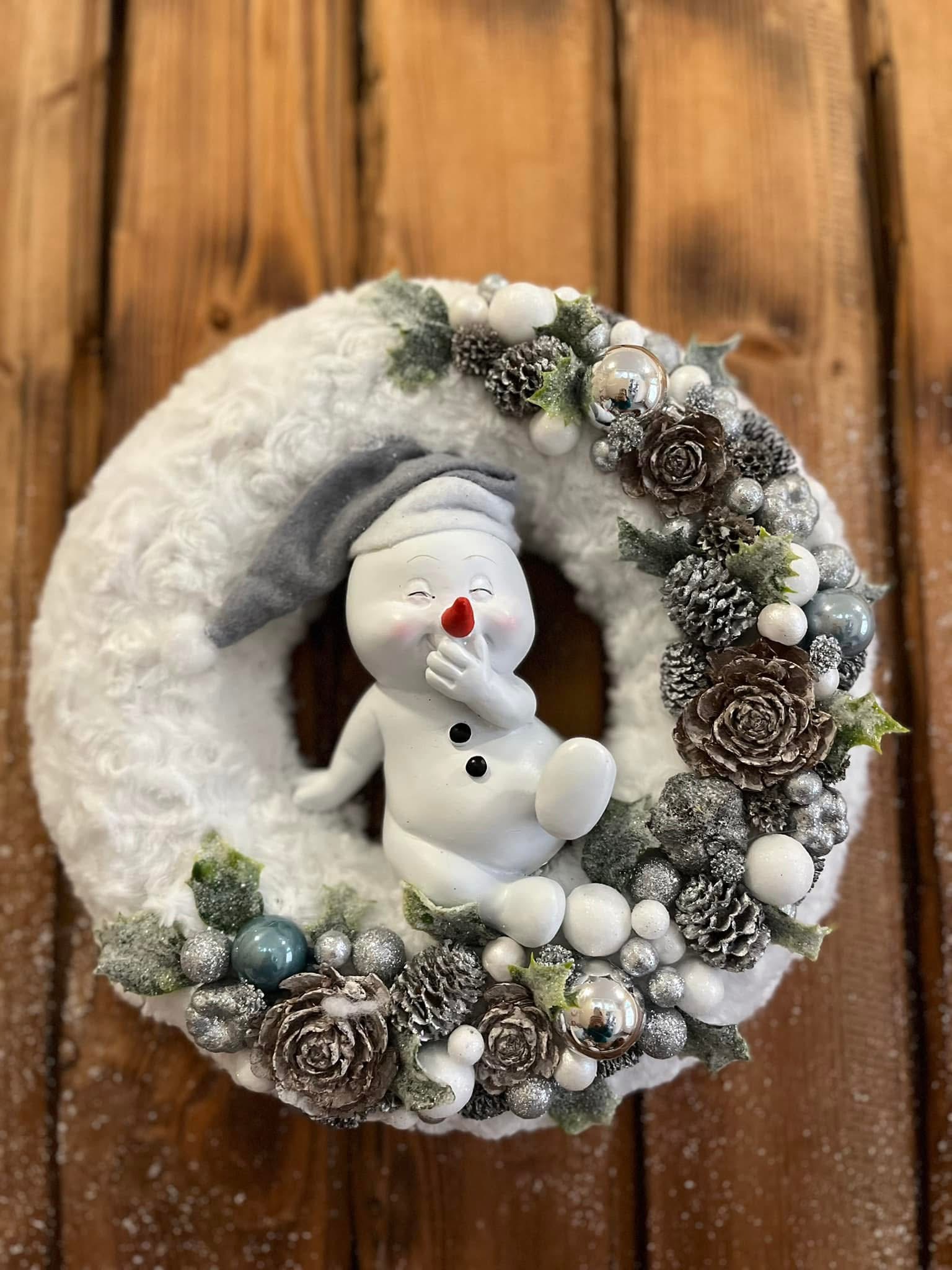 Huncut hóember pihe-puha kopogtatója