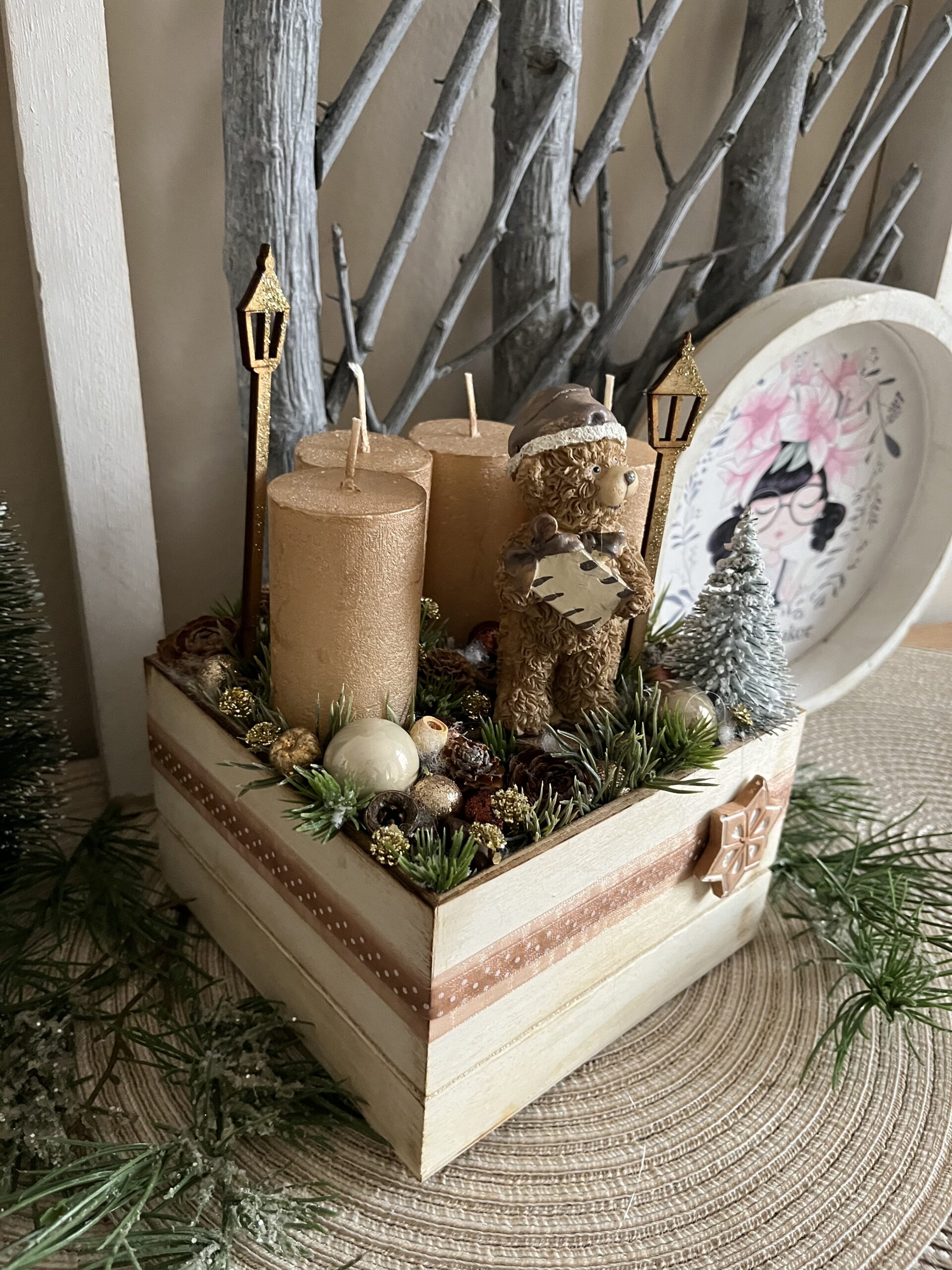 Teddy karácsonya adventi fadoboz - Image 2