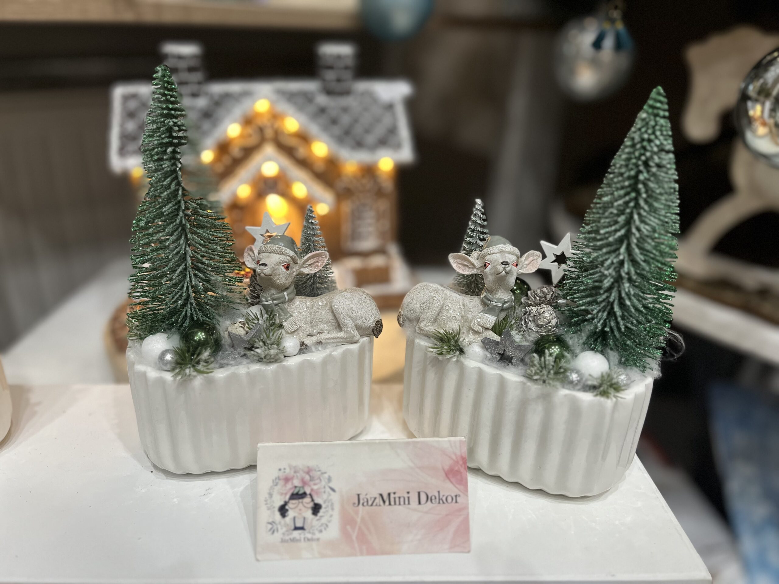 Flóriék karácsonyi kerámia kaspói