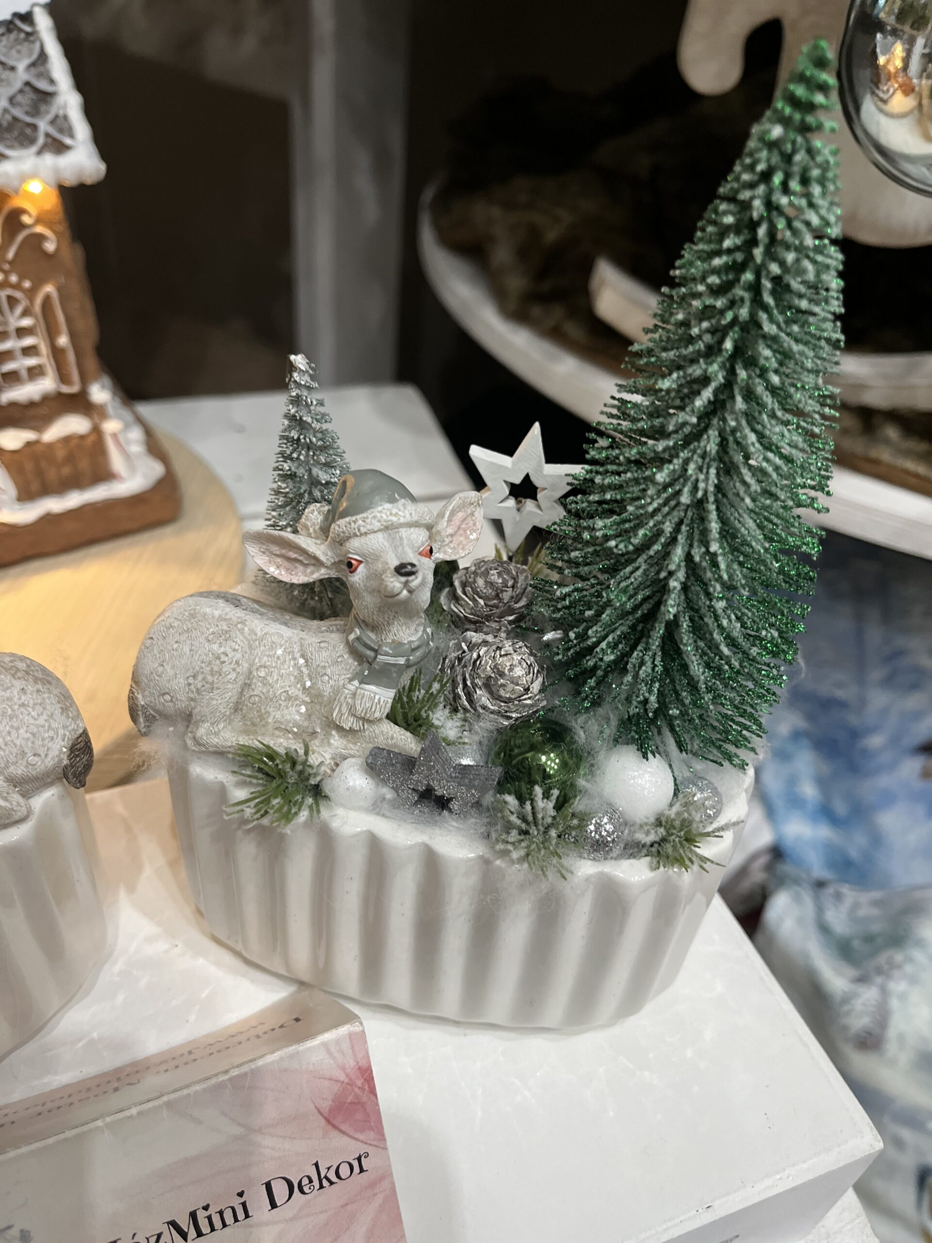 Flóriék karácsonyi kerámia kaspói - Image 2