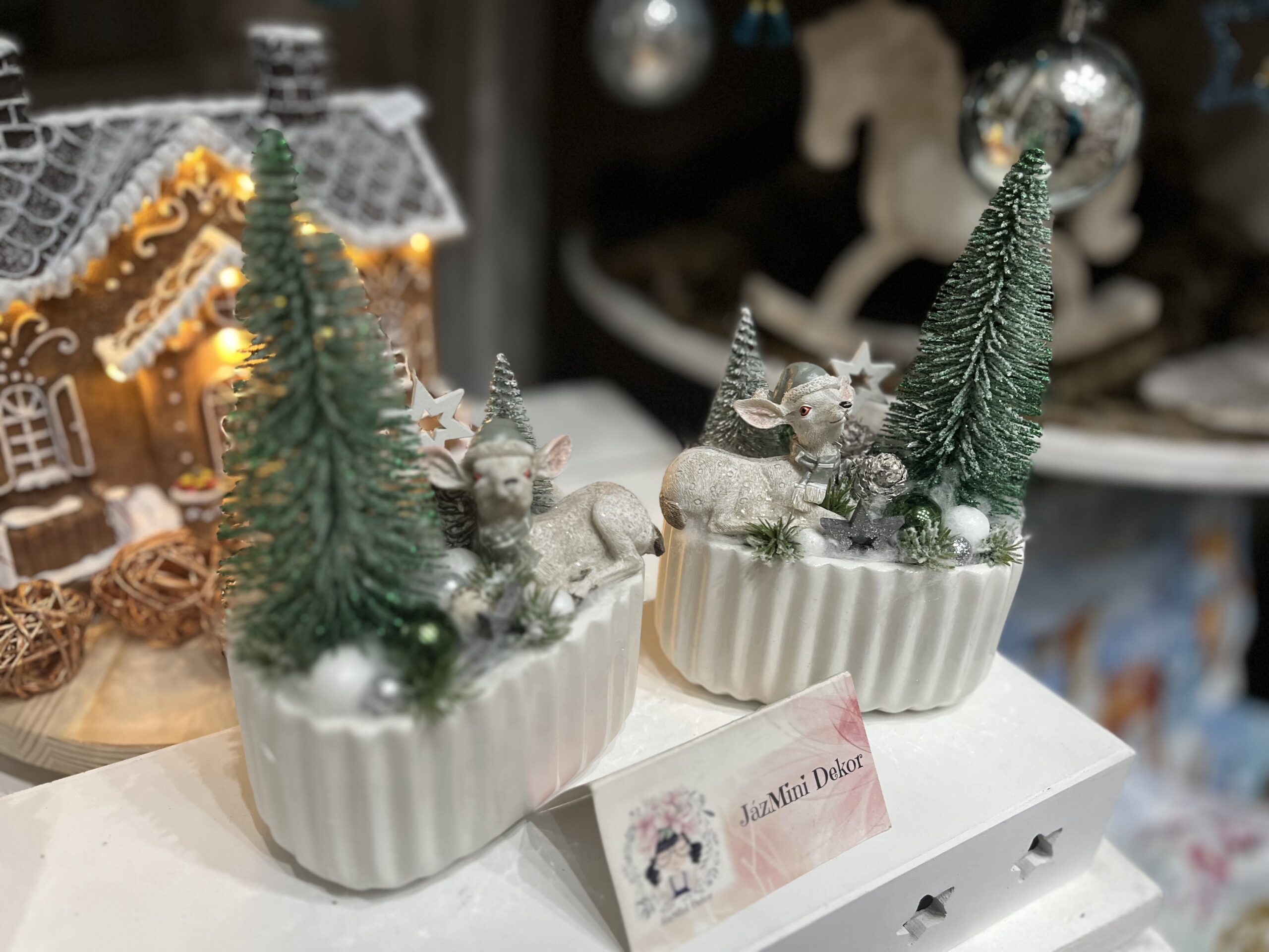 Flóriék karácsonyi kerámia kaspói - Image 3