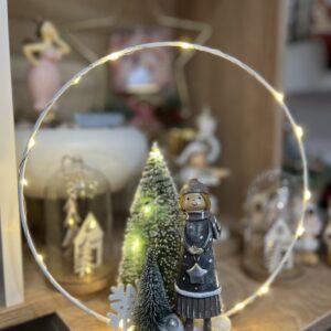 Katy fényköre-25 cm-ezüst/fehér