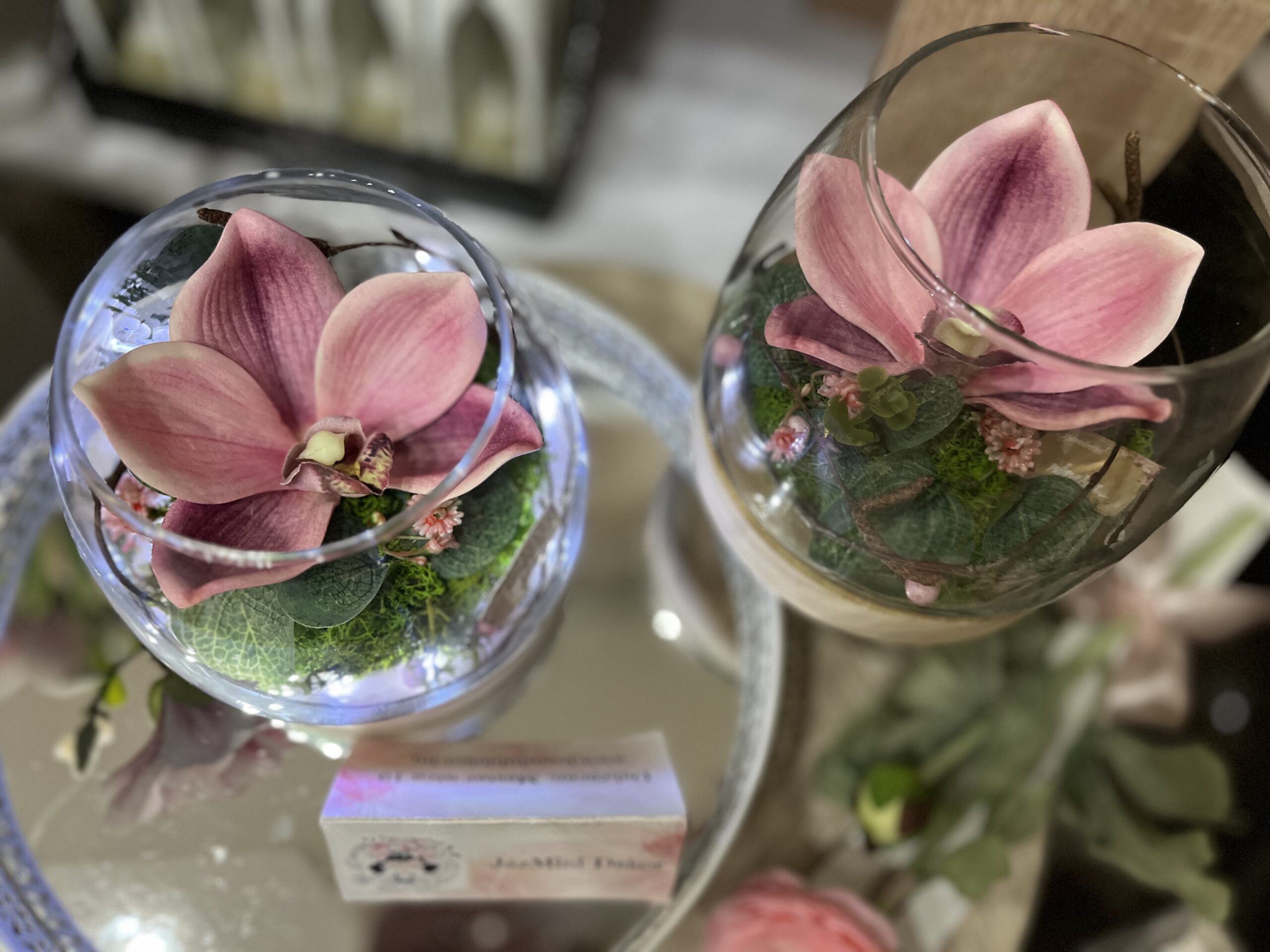 Csónak orchidea üvegkehelyben-leddel - Image 4