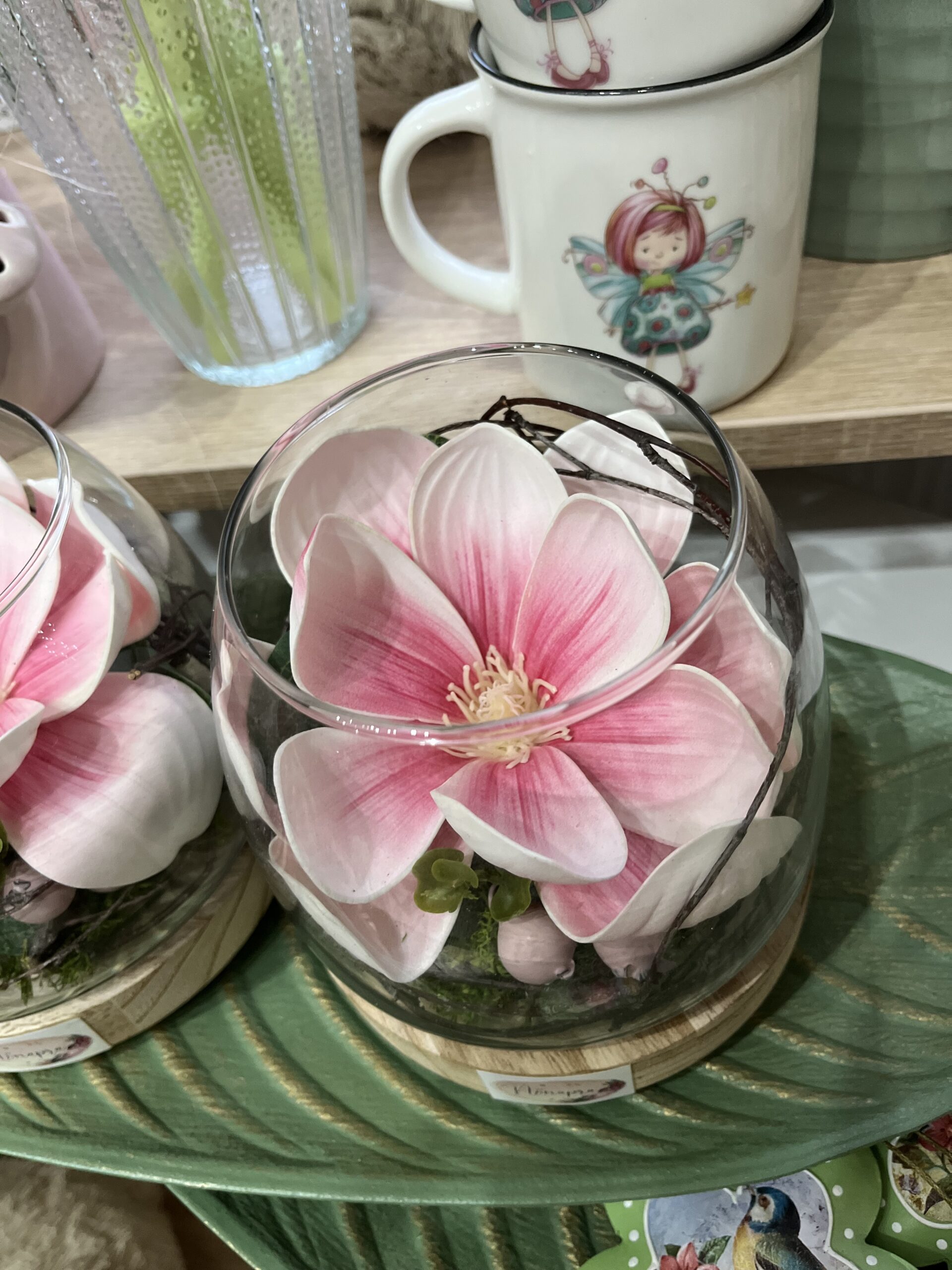 Magnólia üvegkehelyben,fa talppal - Image 4