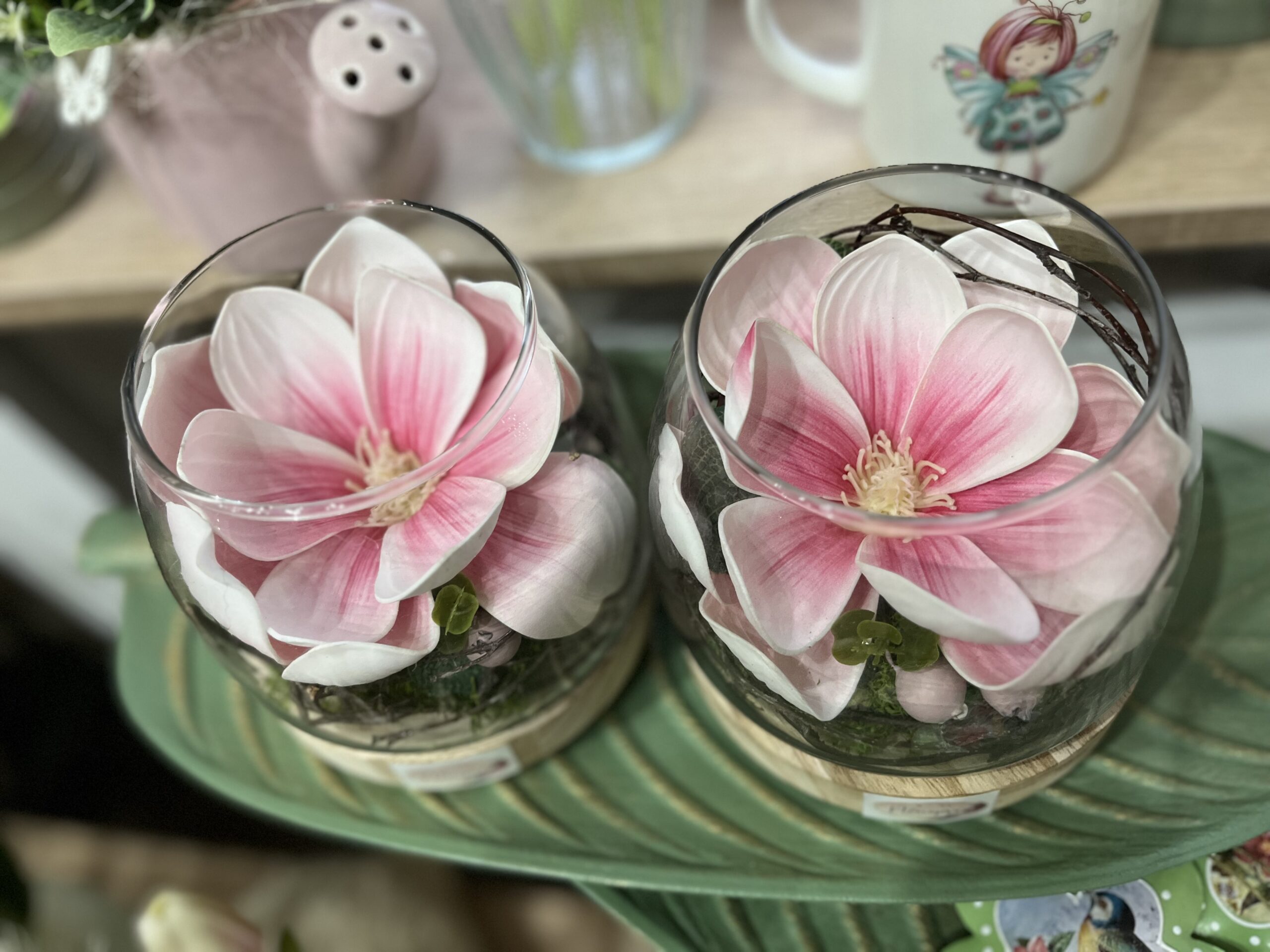 Magnólia üvegkehelyben,fa talppal - Image 2