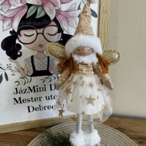 Loretta angyalbaba-rosegold/arany-37 cm
