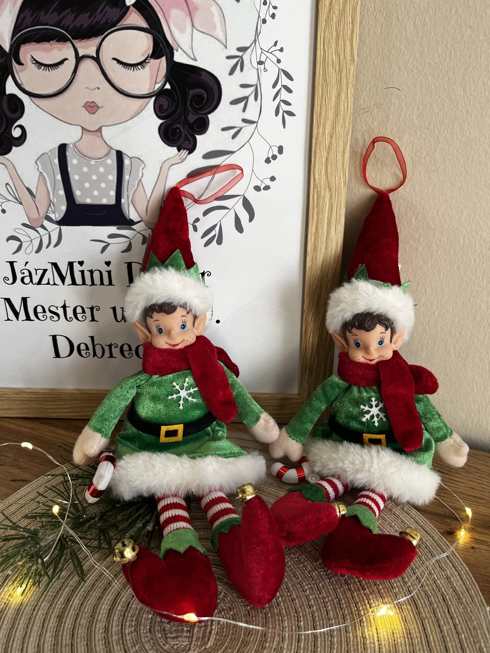 Elf manó-zöld-30 cm